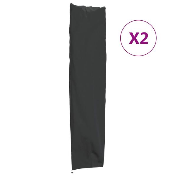 vidaXL Sonnenschirm-Schutzh&uuml;llen 2 Stk. 240x57/57cm 420D Oxford-Gewebe