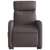 vidaXL Relaxsessel mit Aufstehhilfe Dunkelbraun Stoff