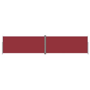 vidaXL Seitenmarkise Ausziehbar Rot 220x1000 cm