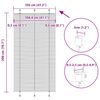 vidaXL Plissee Wei&szlig; 105x200 cm Stoffbreite 104,4 cm Polyester