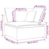 vidaXL Modulares Sofa Eckmodul mit Kissen Blau 100 cm