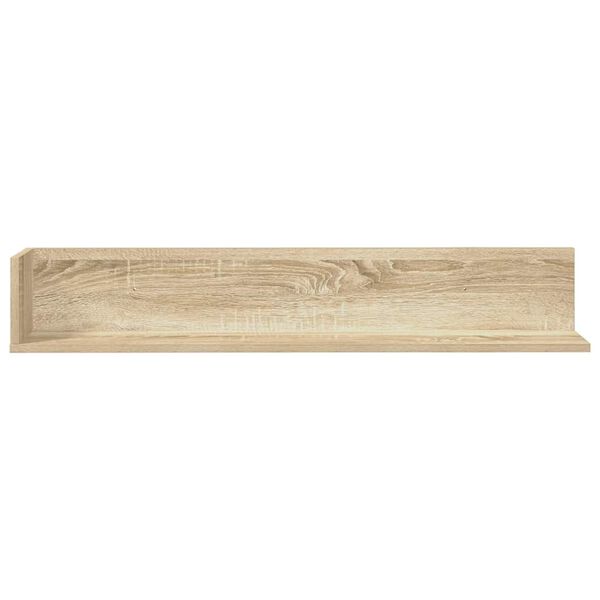 vidaXL Wandregale 2 Stk. Sonoma-Eiche 100x16,5x16,5 cm Holzwerkstoff