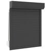 vidaXL Rollladen Anthrazit 80 x 100 cm Aluminium und Polyurethan
