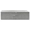 vidaXL Aufbewahrungsbox Stoff 70x40x18 cm Grau