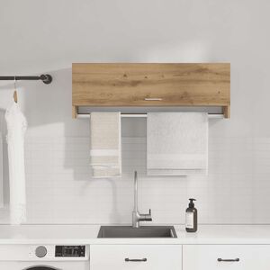vidaXL Kleiderschrank Artisan-Eiche 100x32,5x35 cm Holzwerkstoff