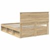 vidaXL Bettrahmen Sonoma 160 x 200 cm Massives Kiefernholz
