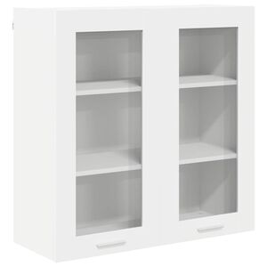vidaXL H&auml;ngeschrank mit Speicher Wei&szlig; 80 x 31 x 80 cm Holzwerkstoff