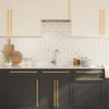 vidaXL M&ouml;belgriffe 10 Stk. Golden 480 mm Edelstahl