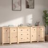 vidaXL Sideboard 230x35x80 cm Massivholz Kiefer