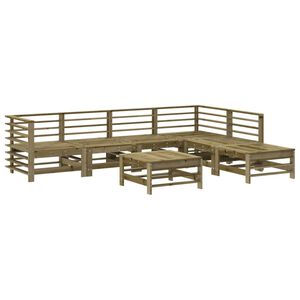 vidaXL 7-tlg. Garten-Lounge-Set Kiefernholz Impr&auml;gniert