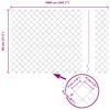 vidaXL Kettenzaun Silber 10 x 0,8 m Verzinkter Stahl