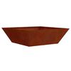 vidaXL Garten-Pflanzgef&auml;&szlig; 5 pcs Rostig 50 x 50 x 15 cm Wetterfeststahl