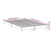 vidaXL Bettgestell ohne Matratze R&auml;uchereiche 120x200 cm Holzwerkstoff