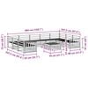 vidaXL Sofagarnituren 10 pcs Natur Massivholz Akazie