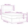 vidaXL Ottoman-Bett mit Matratze & LEDs 120x190cm Kunstleder