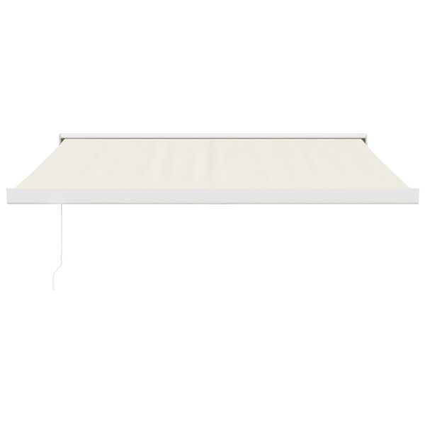 vidaXL Markise Einziehbar Creme 3x2,5 m Stoff und Aluminium