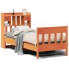 vidaXL Massivholzbett ohne Matratze Wachsbraun 75x190 cm Kiefernholz