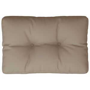 vidaXL Palettenkissen Taupe 50x40x12 cm Stoff