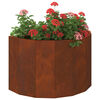 vidaXL Pflanzk&uuml;bel Rostig 60 x 30 x 35 cm Wetterfeststahl