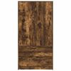 vidaXL Badezimmerschrank mit T&uuml;r Ger&auml;ucherte Eiche 79,5 x 49 x 156 cm