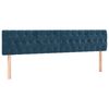 vidaXL LED Kopfteil Dunkelblau 200x7x78/88 cm Samt