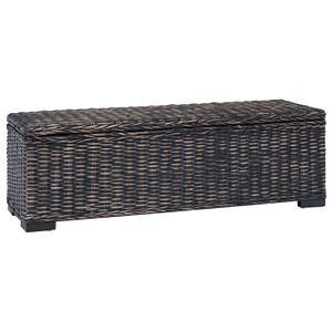 vidaXL Aufbewahrungsbox Schwarz 110 x 35 x 45 cm