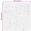vidaXL Shaggy-Teppich PAMPLONA Hochflor Modern Beige 240x240 cm