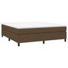 vidaXL Boxspringbettgestell Dunkelbraun 180x200 cm Stoff