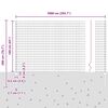 vidaXL Zaun mit Pfosten Gr&uuml;n 1,6 x 10 m Stahl und PVC