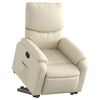 vidaXL Relaxsessel mit Aufstehhilfe Creme Kunstleder