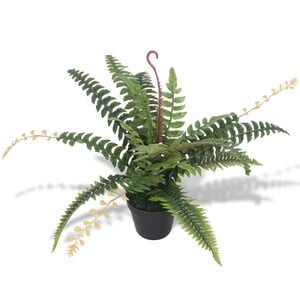 vidaXL K&uuml;nstliche Farnpflanze mit Topf 50 cm Gr&uuml;n