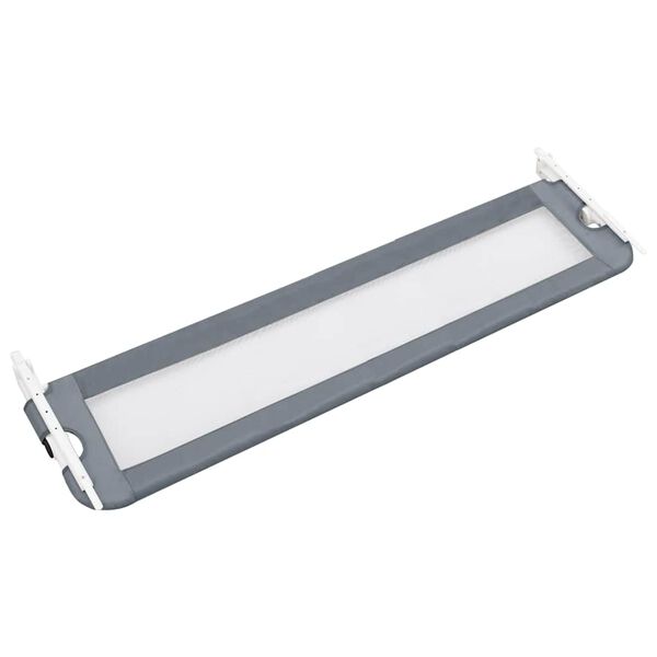vidaXL Kleinkind-Bettschutzgitter Grau 120x42 cm Polyester