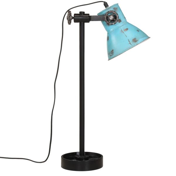 vidaXL Schreibtischlampe 25 W Blau 15x15x55 cm E27