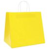 vidaXL Papiertragetaschen 250 Stk. mit Henkeln Gelb 32x22x28 cm