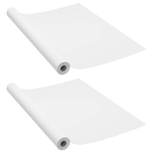 vidaXL M&ouml;belfolien Selbstklebend 2 Stk. Wei&szlig; 500x90 cm PVC