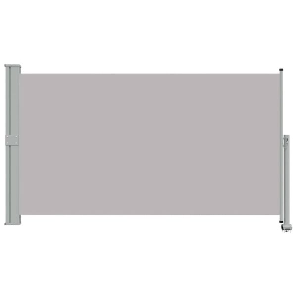 vidaXL Ausziehbare Seitenmarkise 140x300 cm Grau