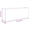 vidaXL Bad-Wandschrank Sonoma-Eiche 100x25x40 cm Holzwerkstoff