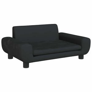 vidaXL Hundebett Schwarz 70x45x33 cm Samt