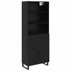 vidaXL Highboard 2 stk. Schwarz Eichen-Optik 69,5 x 34 x 180 cm