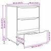 vidaXL Aufbewahrungsschrank Wei&szlig; 60 x 48 x 81 cm Holzwerkstoff