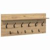 vidaXL Wandmontierter nachttisch Artisan-Eiche 100 x 40 x 12 cm
