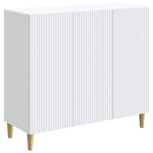 vidaXL Sideboard Wei&szlig; 89 x 34,5 x 80 cm Holzwerkstoff