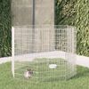 vidaXL Freilaufgehege f&uuml;r Tiere 8-teilig 54x100 cm Verzinktes Eisen