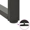 vidaXL Couchtischbeine T-Form 2 Stk. Anthrazit 38x25x(42-43) cm Stahl