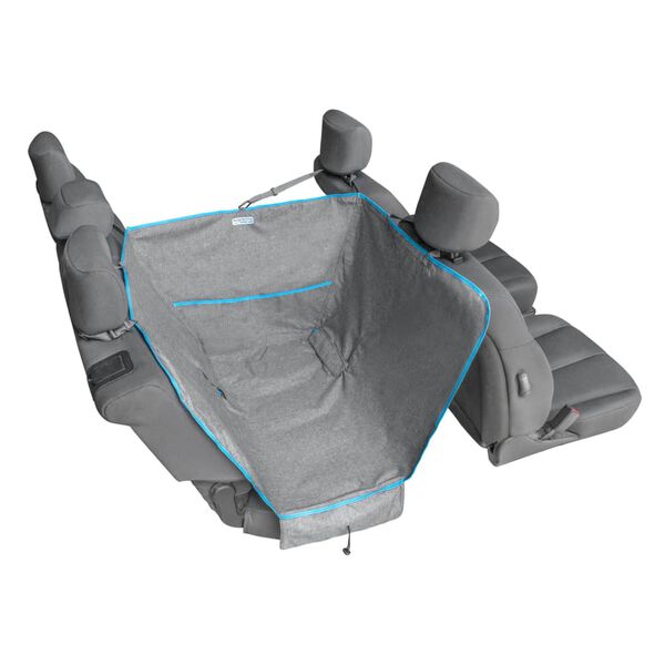 Kurgo Hunde-H&auml;ngematte f&uuml;r Halbe R&uuml;ckbank Heather Grau