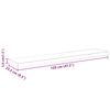 vidaXL Schweberegale 4 Stk. Schwarz 120x23,5x3,8 cm MDF
