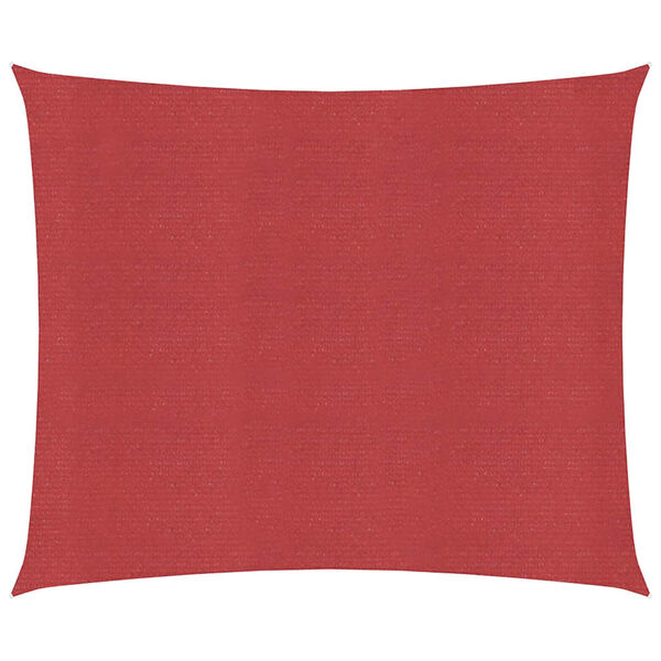 vidaXL Sonnensegel 160 g/m&sup2; Rot 6x6 m HDPE