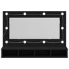 vidaXL Spiegelschrank mit Regal Schwarz Eichen-Optik 90 x 31,5 x 62 cm