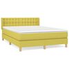 vidaXL Boxspringbett mit Matratze Gr&uuml;n 140x200 cm Stoff