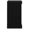 vidaXL Sideboard mit LED-Leuchten Schwarz 41x37x67 cm